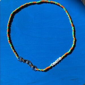 Colorful Beaded Necklace with Miami Charm